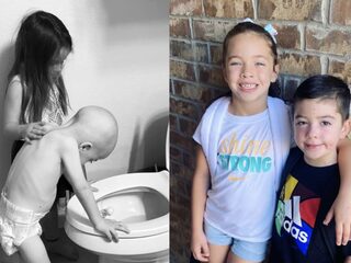 Jongetje dat wereld overging met aangrijpende foto is kankervrij