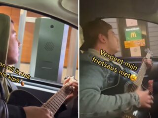 Faruk (29) gaat viral op TikTok door met Turkse vibes te zingen bij drive-thru's