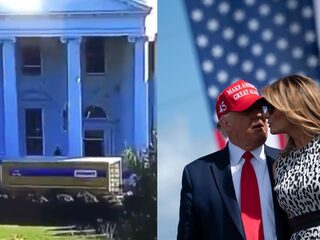 Twitter barst los met grappen na zien van verhuiswagen bij Witte Huis