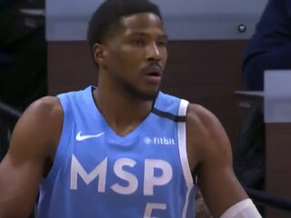NBA-ster Malik Beasley (24) gespot met Larsa Pippen (46)