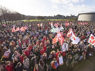 Studenten demonstreren voor meer compensatie misgelopen basisbeurs