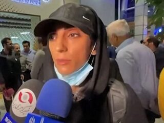 Iraanse klimster terug in Iran; zegt dat ze niet vermist was