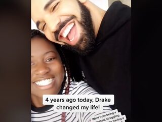 Meisje dat 50.000 dollar ontving van Drake bedankt hem via TikTok