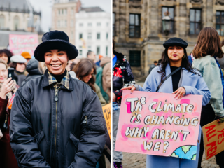 Jongeren tijdens Feminist March: "We laten ons horen tot we gelijke rechten hebben"