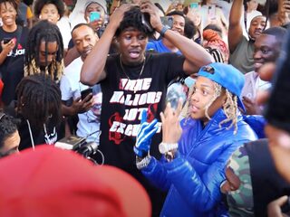 Lil Durk-dubbelganger prankt fans, chaos in winkelcentrum