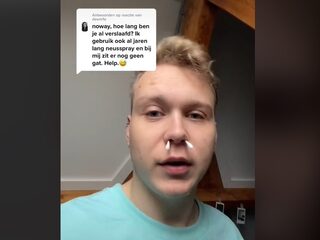 Max (21) was verslaafd aan neusspray: ''Ik ben mijn neusschotje kwijt''