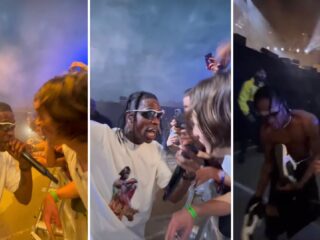 Travis Scott geeft zijn Jordan sneakers weg aan fan die verse mee rapt op Rolling Loud Rotterdam