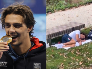 Italiaanse Thomas Ceccon wint goud tijdens Olympische Spelen en slaapt in park: "Geen airco en slecht eten"