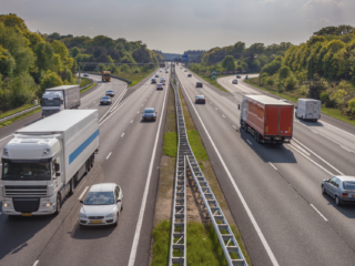 Vrachtwagen verliest 10.000 kilo aan slachtafval midden op de snelweg