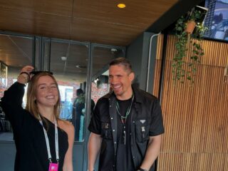 Rico Verhoeven en prinses Alexia doen 'royal staredown' tijdens Formule 1 in Zandvoort