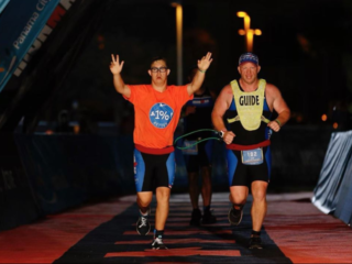 Chris voltooide als eerste persoon met syndroom van Down de Ironman Triathlon