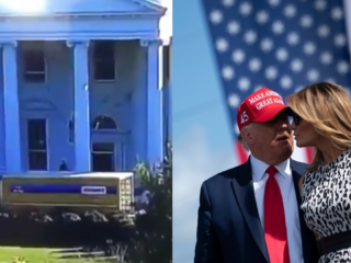 Twitter barst los met grappen na zien van verhuiswagen bij Witte Huis