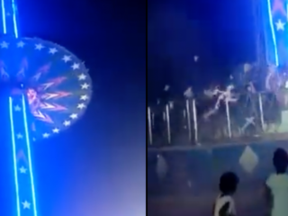 Kermisattractie in India stort 15 meter naar beneden, zeker 10 gewonden