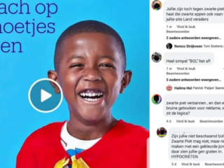 Grote verontwaardiging om racistische reacties op sinterklaasreclame