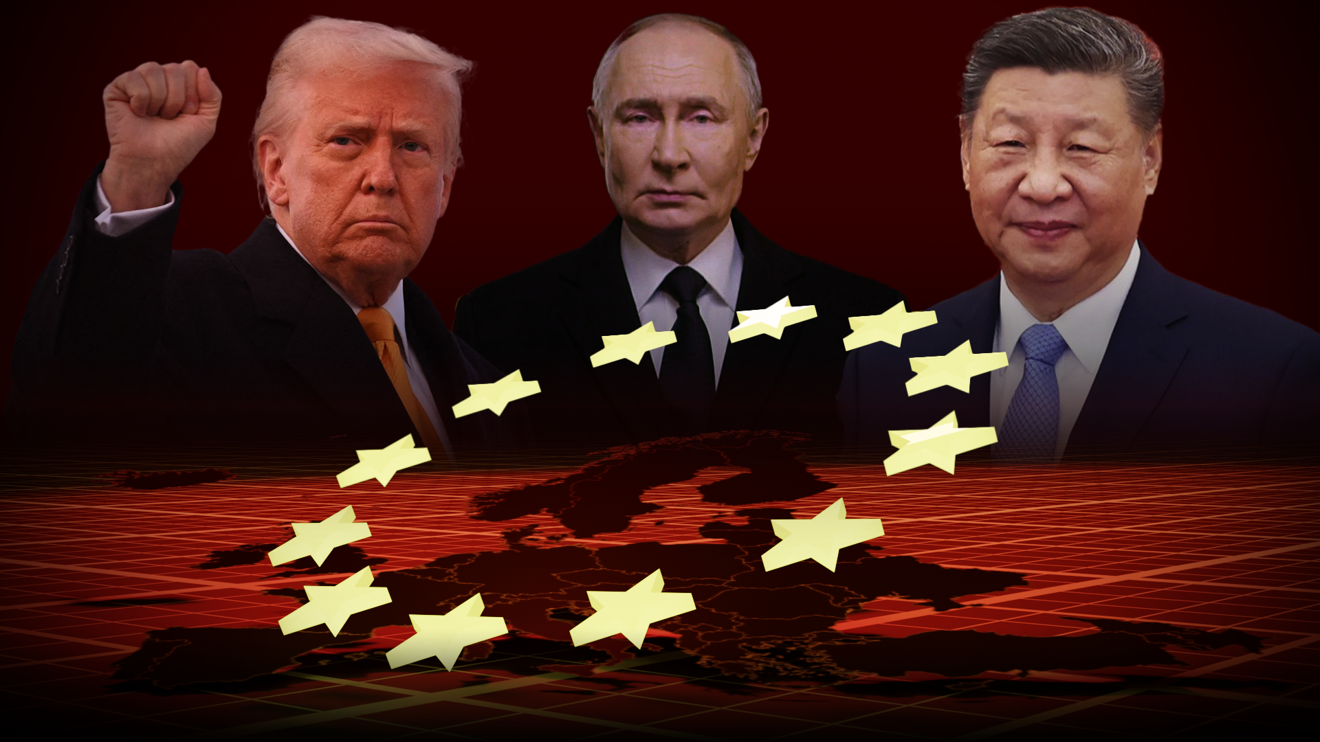 Trump, Poetin, en Xi omsingelen Europa