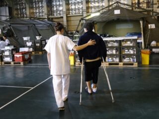 Aan boord een hospitaalschip voor gewonde Gazanen: 'Heel aangrijpend'