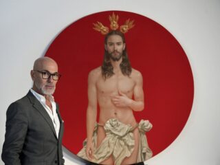 Poster Jezus Christus 'te sexy' voor Heilige Week