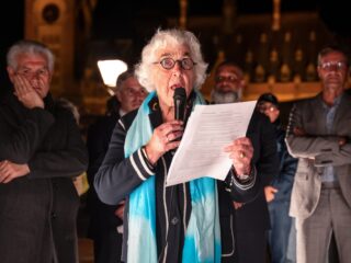 Hanneke Gelderblom (89) dook onder in de Tweede Wereldoorlog en zet zich nu in voor vrede in Gaza
