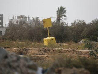 De gele lijn die Gaza verdeelt