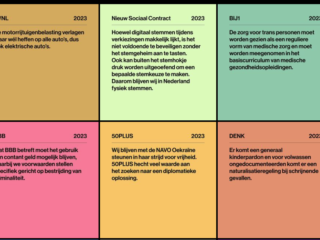 Partijstandpunten in een oogopslag via post-its op Instagram