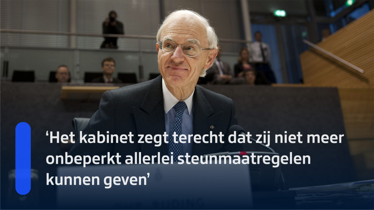 Oud-minister van Financiën Onno Ruding: 'Het kabinet moet niet aan