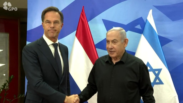Rutte in Israël om te praten met Netanyahu en Abbas