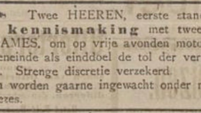 Hoe men vroeger via de krant zocht naar liefde: 'Veel mensen bestaan door zo'n advertentie'