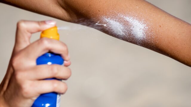 Alles went, behalve zonnebrandcrème