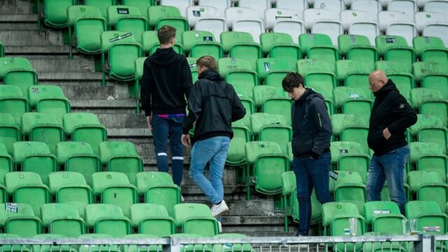 'In het theater gooi je niet met bier, waarom in het stadion dan wel?'