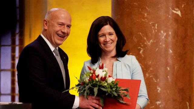 Romeo en Julia-taferelen in de Berlijnse senaat