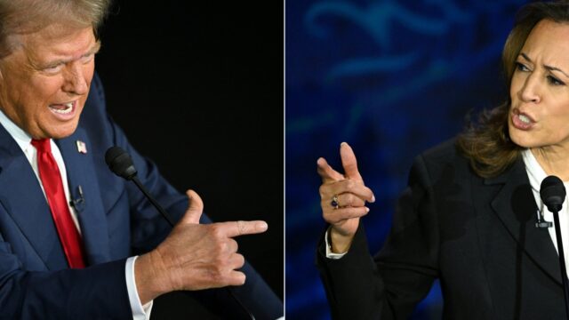Het eerste en waarschijnlijk enige debat tussen Trump en Harris: 'ging los tussen de twee'