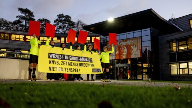 Amnesty International protesteert bij KNVB tegen potentieel WK gastland Saoedi Arabië