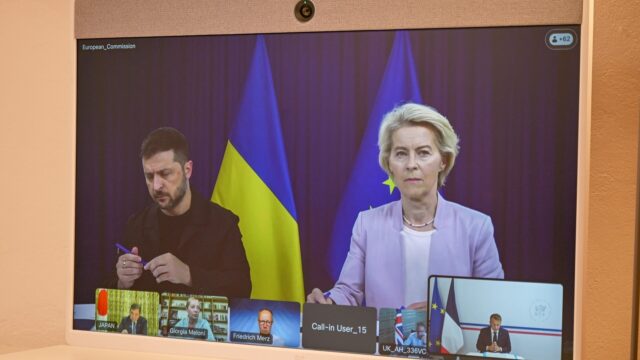 Europese topmissie in Washington: ‘Oekraïne praat met het mes op de keel’