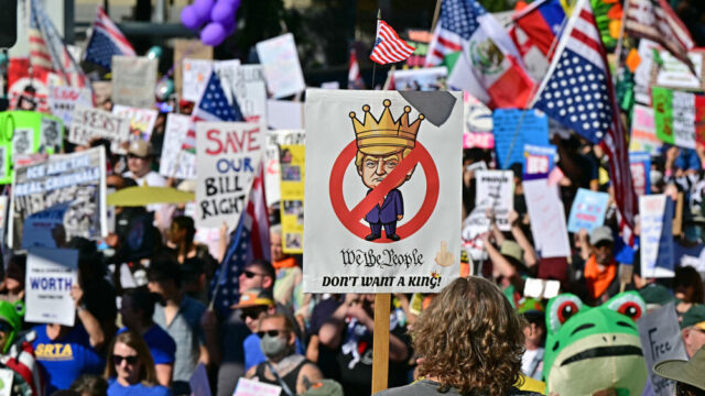 Gaan 'No Kings'-protesten tegen Trump iets veranderen? 'Slaat nog geen deuk in een pakje boter'
