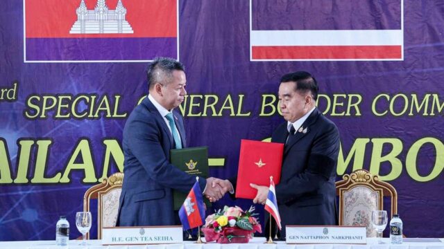 Thailand en Cambodja ondertekenen opnieuw wapenstilstand