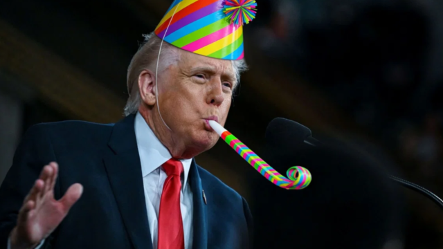 Vechtfeest in de tuin van het Witte Huis voor Trumps verjaardag: 'Dit past bij zijn bijna keizerlijke status'