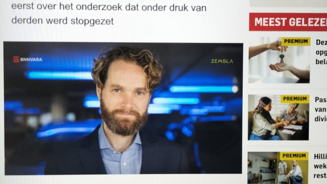 Zembla-journalist Ton van der Ham slachtoffer nepnieuws: 'Ik krijg aan de lopende band appjes'