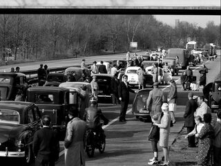 Terug naar 1955: de eerste file en brand in Bussum