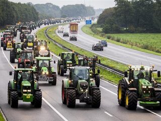 Nog steeds file op Nederlandse snelwegen door boerenprotest
