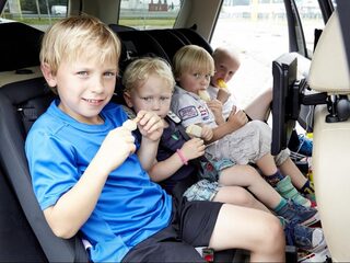 Is kinderopvang verzekerd bij vervoer in een privéauto?