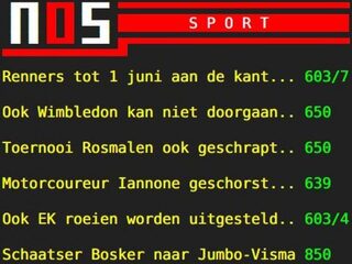 NOS Teletekst bestaat 40 jaar: 'Het is een postzegel die je vol schrijft'