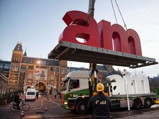 Letters 'I Amsterdam' binnen halfuur verdwenen