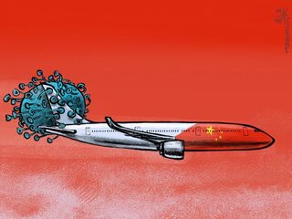 Honderden boze berichtjes na cartoon over coronavirus