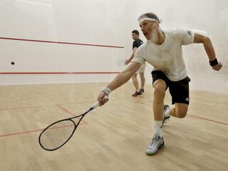 Squasher verliest van Van Basten: 'Flink op m'n falie gekregen'