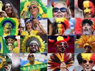 We zijn er niet bij dus juich voor België, of toch Brazilië?