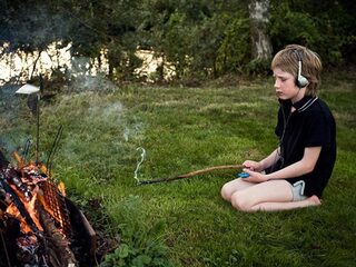 De blik tussen fotograaf Koos Breukel en zijn zoon Casper