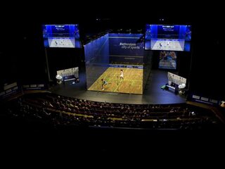 Squashers Van der Heijden op familieweekend naar het NK