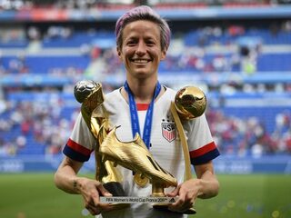 'Megan Rapinoe zet zich altijd in voor iedereen die wel wat hulp kan gebruiken'