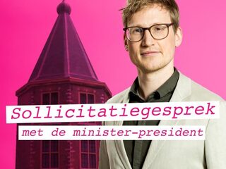 Aspirant-premiers op sollicitatiegesprek in nieuwe PowNed-podcast