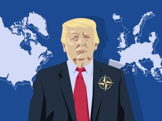 Trump naar NAVO-top in Brussel, stemming beneden peil